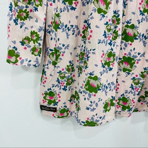 NWT Matilda Jane Like A Lady Pink Floral Crochet Tunic Blouse Small - Picture 13 of 15